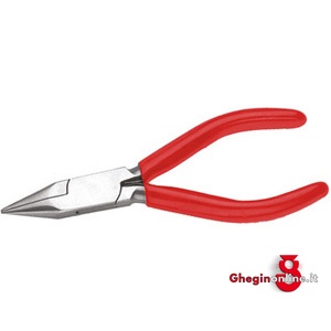 PINZE PER ELETTRONICA E MECCANICA FINE BECCHI MEZZOTONDI ZIGRINATI, DIRITTI, INOX 110F PINZE PER ELETTRONICA pliers for electronics and fine mechanics Prod. SCU - immagine 2