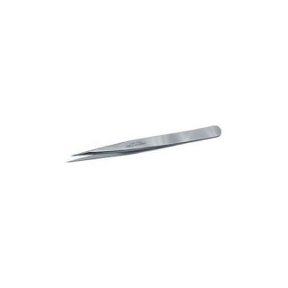 PINZETTE DI PRECIS.PER ELETTRONICA INOX ANTIMAGNETICHE TIPO CORTO A PUNTE SOTTILI,DIRITTE 130A PINZETTE x ELETTRONICA inox tweezers for electronics Prod. SCU