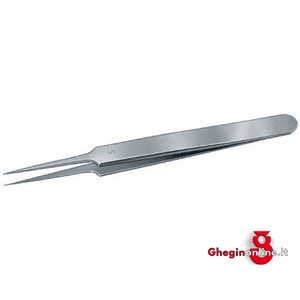 PINZETTE DI PRECIS.PER ELETTRONICA INOX ANTIMAGNETICHE TIPO CORTO A PUNTE SOTTILISSIME,DIRITTE 130C PINZETTE x ELETTRONICA inox tweezers for electronics Prod. SCU - immagine 2
