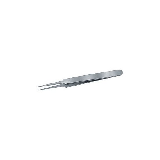 PINZETTE DI PRECIS.PER ELETTRONICA INOX ANTIMAGNETICHE TIPO CORTO A PUNTE SOTTILISSIME,DIRITTE 130C PINZETTE x ELETTRONICA inox tweezers for electronics Prod. SCU