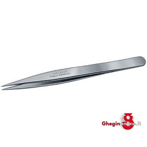 PINZETTE DI PRECIS.PER ELETTRONICA INOX ANTIMAGNETICHE A PUNTE SOTTILI,DIRITTE,LUNGHE 130D PINZETTE x ELETTRONICA inox tweezers for electronics Prod. SCU - immagine 2