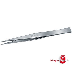 PINZETTE DI PRECIS.PER ELETTRONICA INOX ANTIMAGNETICHE A PUNTE SOTTILI,DIRITTE,A FORTE PRESA 130F PINZETTE x ELETTRONICA inox tweezers for electronics Prod. SCU - immagine 2