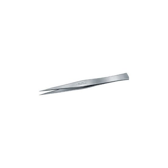 PINZETTE DI PRECIS.PER ELETTRONICA INOX ANTIMAGNETICHE A PUNTE SOTTILI,DIRITTE,A FORTE PRESA 130F PINZETTE x ELETTRONICA inox tweezers for electronics Prod. SCU