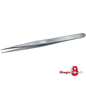 PINZETTE DI PRECIS.PER ELETTRONICA INOX ANTIMAGNETICHE TIPO LUNGO,STRETTO A PUNTE SOTTILI,DIRITTE 130H PINZETTE x ELETTRONICA inox tweezers for electronics Prod. SCU - immagine 2