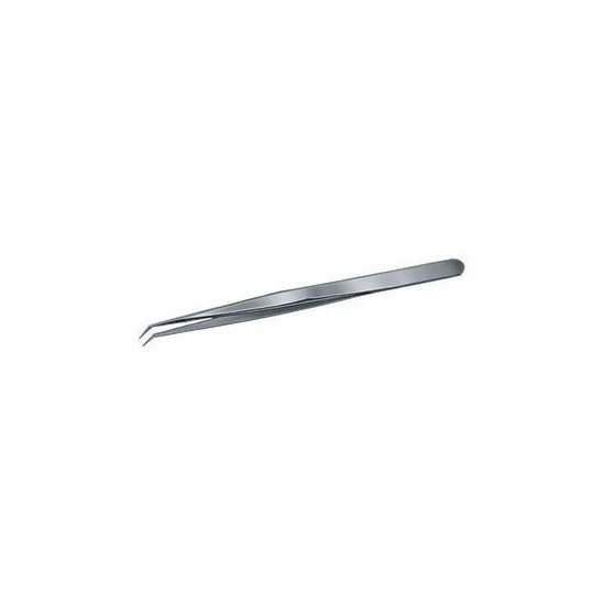 PINZETTE DI PRECIS.PER ELETTRONICA INOX ANTIMAGNETICHE TIPO LUNGO A PUNTE SOTTILI,CURVE 130T PINZETTE x ELETTRONICA inox tweezers for electronics Prod. SCU