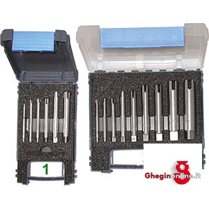 ESTRATTORI IN SERIE PER MASCHI ROTTI COMPOSIZIONE: 1404 GB 4-5-6-8; 1404 GC 10-12 1405G 1 ESTRATTORI IN SERIE screw extractors-sets Prod. SCU