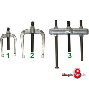 ESTRATTORI A 2 BRACCI PER ESPANSORI UTILIZZO CON ART 1414 G, 1414 GA e 1414 GE. 1415G 3 ESTRATTORI X ESPANS. pulling devices extractors Prod. SCU - Orig. Buco
