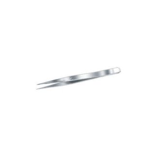 PINZETTE IN ACCIAIO INOX TIPO STRETTO CON PUNTE PIATTE LISCE 142 PINZETTE IN ACCIAIO precision tweezers Prod. SCU