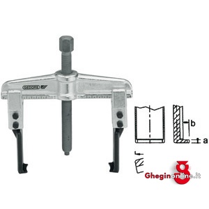 ESTRATTORI UNIVERSALI A 2 BRACCI SOTTILI 1424GA 200 ESTRATTORI 2 BRACCI standard twin and thin grip pullers Orig. Gedore