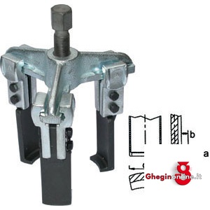ESTRATTORI UNIVERSALI A 3 BRACCI SOTTILI 1433GA 160 ESTRATTORI 3 BRACCI standard triple and thin grip pullers Orig. Gedore