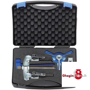 ESTRATTORI A BRACCI SOTTILI A REGOLAZIONE RAPIDA IN ASSORTIMENTO 1434GP ESTRATTORI 3 BRACCI thin grip pullers with quick adjustment in sets Orig. Gedore