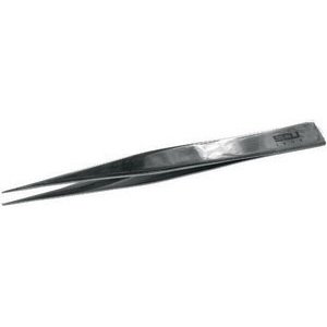 PINZETTE IN ACCIAIO INOX TIPO LARGO CON PUNTE PIATTE LISCE 145 PINZETTE IN ACCIAIO precision tweezers Prod. SCU