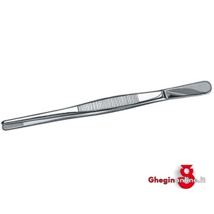 PINZETTE IN ACCIAIO INOX PUNTE DIRITTE ARROTONDATE ZIGRINATE 146P 300 PINZETTE IN ACCIAIO precision tweezers Prod. SCU
