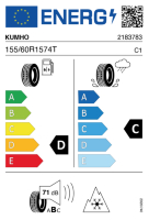 Pneumatici 4 stagioni Pneumatici 4 stagioni KUMHO HA31 155/60 R15 74 T - immagine 3