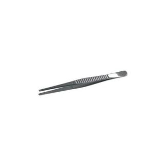 PINZETTE IN ACCIAIO INOX PUNTE DIRITTE ARROTONDATE ZIGRINATE 150 PINZETTE IN ACCIAIO precision tweezers Prod. SCU