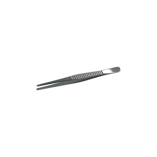PINZETTE IN ACCIAIO INOX PUNTE DIRITTE ARROTONDATE ZIGRINATE 150 PINZETTE IN ACCIAIO precision tweezers Prod. SCU