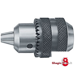 MANDRINI A CREMAGLIERA - SERIE AZZURRA - ESECUZIONE INDUSTRIALE DI PRECISIONE PER TRAPANI RADIALI, PER TORNI E FRESATRICI. CORPO IN ACCIAIO, GRIFFE TEMPRATE E RETTIFICATE. 1503G 26 MANDRINI A CREMAGLIERA three Jaw-chucks Prod. SCU