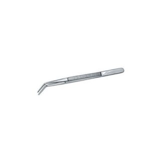PINZETTE IN ACCIAIO INOX PUNTE CURVE SOTTILI ZIGRINATE CON PERNO 151 PINZETTE IN ACCIAIO precision tweezers Prod. SCU