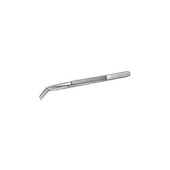 PINZETTE IN ACCIAIO INOX PUNTE CURVE SOTTILI ZIGRINATE CON PERNO 151 PINZETTE IN ACCIAIO precision tweezers Prod. SCU