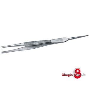 PINZETTE IN ACCIAIO INOX PUNTE ZIGRINATE 155 PINZETTE IN ACCIAIO precision tweezers Prod. SCU - immagine 2