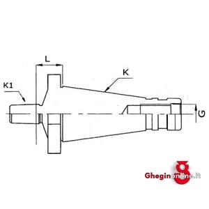 MANDRINI PORTA-PUNTE A NORMA DIN 2080; TERMINALE ATT. CON FILETTO INTERNO 1560GAM 2 MANDRINI DIN 2080 DIN 2080 connection for chucks drills holder Prod. SCU - immagine 2