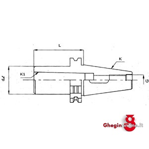 MANDRINI DI RIDUZIONE A CONO MORSE PER PUNTE A NORMA DIN 69871/A; TERMINALE ATT. CON FILETTO INTERNO 1560GBL 3 MANDRINI DIN 69871/A DIN 69871/A morse cone reduction chucks for drills Prod. SCU - immagine 2