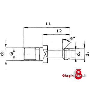 TENONI PER MANDRINI MAS-BT 1560GEB 16 TENONIxMANDRINI BT tullstud for chucks with shank MAS-BT Prod. SCU - immagine 2