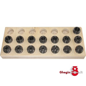 ASSORTIMENTI PINZE ELASTICHE TIPO ER/ESX 1560GZE 32 ASSORT.PINZE ELASTICHE collects for chucks in sets Prod. SCU