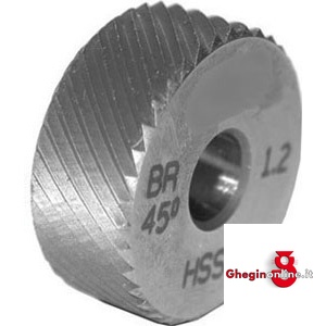 GODRONI IN ACCIAIO HSS TEMPRATO TIPO BR45 1592GF 2 GODRONI HSS buckling knurling tools Prod. SCU