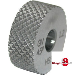 GODRONI IN ACCIAIO HSS TEMPRATO TIPO GV45 1592GP 1.6 GODRONI HSS buckling knurling tools Prod. SCU