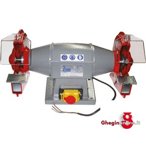 ELETTRO-SMERIGLIATRICI TIPO DA BANCO PER USO INDUSTRIALE-MOTORE TRIFASE-MOLE DA 150 MM 1694A ELETTRO-SMERIGLIATRICI stand electric grinders Prod. SCU