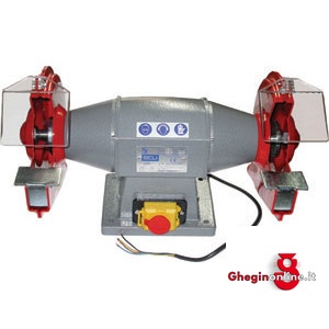 ELETTRO-SMERIGLIATRICI TIPO DA BANCO PER USO INDUSTRIALE-MOTORE TRIFASE-MOLE DA 200 MM 1696A ELETTRO-SMERIGLIATRICI stand electric grinders Prod. SCU