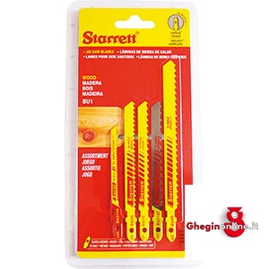 ASSORTIMENTO IN CONFEZIONE DI 5 LAME ART. 1706 GB - GC - GD - GF - GO (1 PZ. X TIPO). 1706PA ASS. 5 LAME blades for saws Prod. SCU-Orig. Starrett