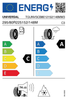 Pneumatici Furgone o Autocarro UNIVERSAL UNVS02 295/80R225 152/148M - immagine 3