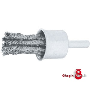 SPAZZOLE IN ACCIAIO INOX, RITORTI; Ø FILI MM 0,35 1807GL 30 SPAZZOLE ACCIAIO circular brushes Prod. SCU