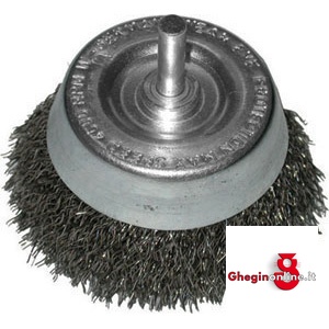 SPAZZOLE ACCIAIO HSS A TAZZA; Ø FILI MM 0,30 1810G 75 SPAZZOLE ACCIAIO HSS circular brushes Prod. SCU