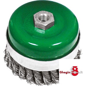SPAZZOLE ACCIAIO INOX TIPO A TAZZA 1822R 120 SPAZZOLE ACCIAIO circular brushes Prod. SCU