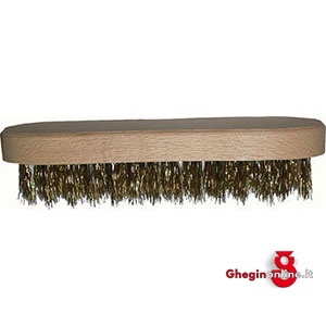 SPAZZOLE FILO ACCIAIO OTTONATO TIPO DIRITTO MM 190X55; A 5 RANGHI 1845M SPAZZOLE FILO ACCIAIO brushes Prod. SCU