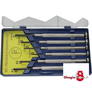 6 GIRAVITI PER MECCANICA FINE: 2 A CROCE 0-1; 4 A LAMA DIRITTA MM 1,4-2-2,4-3 1903GC UTES.xMECCANICA FINE precision tools sets Prod. SCU
