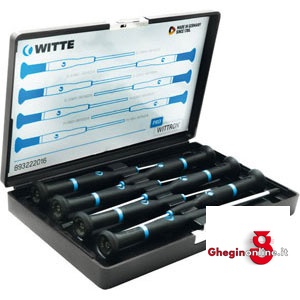 ASSORTIMENTI GIRAVITI A TAGLIO PER ELETTRONICA E MECCANICA FINE LINEA WITTRON 1912GM ASS.WITTRON89301/89321 screwdrivers line Wittron Orig. Witte
