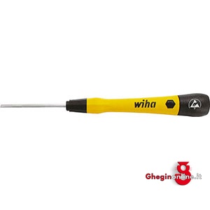GIRAVITI PER ELETTRONICA E MECCANICA FINE A TAGLIO LINEA ESD DISSIPATIVA 1916GA 50A GIRAVITI ESD DISSIPATIVI ESD screwdrivers dissipative line Prod. SCU - Orig. Wiha