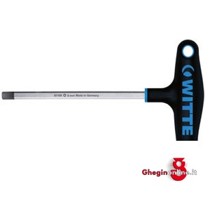 CHIAVI A T PER ESAGONI INTERNI SERIE PROTOP TIPO A 2 LAME 1933GZB 10 CH.'T'xESAG.INT.81110 T-handle wrenches Orig. Witte