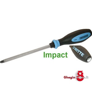 GIRAVITI LINEA PROTOP II IMPACT CON PUNTA A CROCE POZIDRIV CON ESAGONO E SUPERFICIE BATTENTE IN ACCIAIO 1936GP 3 GIR. CR. PZ. PROTOP II screwdrivers line "PROTOP II IMPACT" Orig. Witte