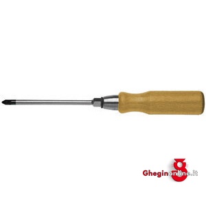 GIRAVITI CON LAMA TONDA PASSANTE IMPUGNATURA LEGNO PUNTA POZIDRIV 1937GF 4 GIRAVITI IMP. LEGNO hexagonal screwdrivers Prod. SCU