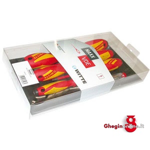 ASSORTIMENTI 7 GIRAVITI LINEA MAXXPRO VDE 1943GF ASS.GIRAVITI 653747 VDE "MAXXPRO" screwdrivers sets Orig. Witte