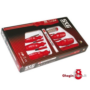 7 GIRAVITI ISOLATI SECONDO LE NORME VDE IN ASSORTIMENTO 1943GT ASS. GIRAVITI VDE VDE screwdrivers sets Prod. SCU