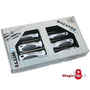 ASSORTIMENTI 6 GIRAVITI INOX LINEA MAXXPRO 1949GH ASS.GIRAV.INOX MAXXPRO inox screwdrivers' line "MAXXPRO" sets Orig. Witte