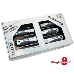 ASSORTIMENTI 6 GIRAVITI INOX LINEA MAXXPRO 1949GL ASS.GIRAV.INOX MAXXPRO inox screwdrivers' line "MAXXPRO" sets Orig. Witte