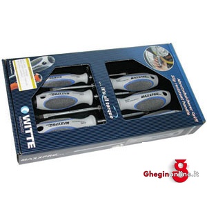 ASSORTIMENTI 6 GIRAVITI LINEA MAXXPRO PLUS 663863 1950GR ASS.GIR. 620317/663863 screwdrivers' line "MAXXPRO PLUS" sets Orig. Witte