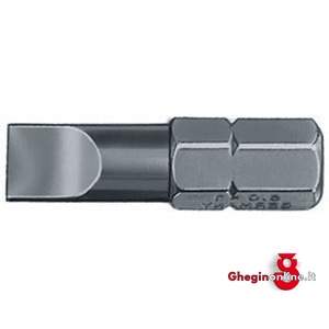 BITS CON ATT. ESAGONALE 1/4 DIN 3126 C 6,3 PER AVVITATORI E TRAPANI TAGLIO DIRITTO 1991GA 4 BITS ATTACCO ESAG.1/4 blades for electric drills Prod. SCU